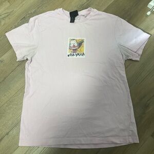 H&M Light Pink Graphic Tee
